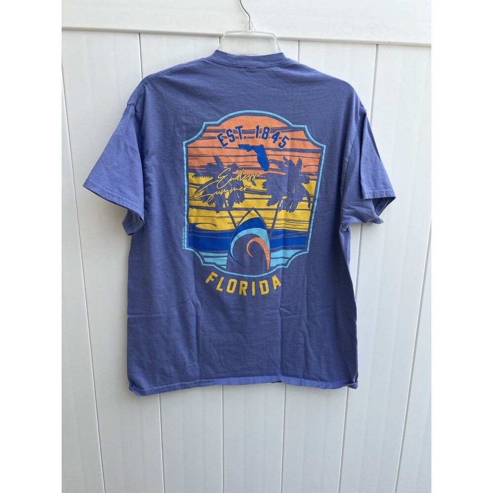 Florida T-Shirt Adult Purple Logo Tee Men Size L Womens XL Cotton